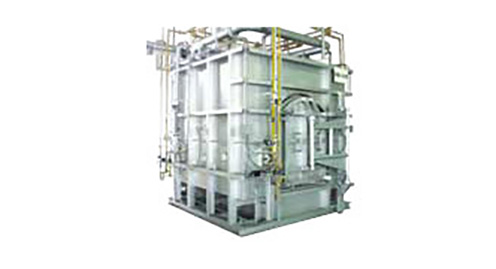 Gas combustion batch kiln