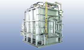 Gas combustion batch kiln